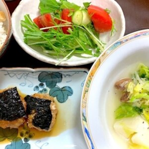 鶏つくねの磯辺焼き